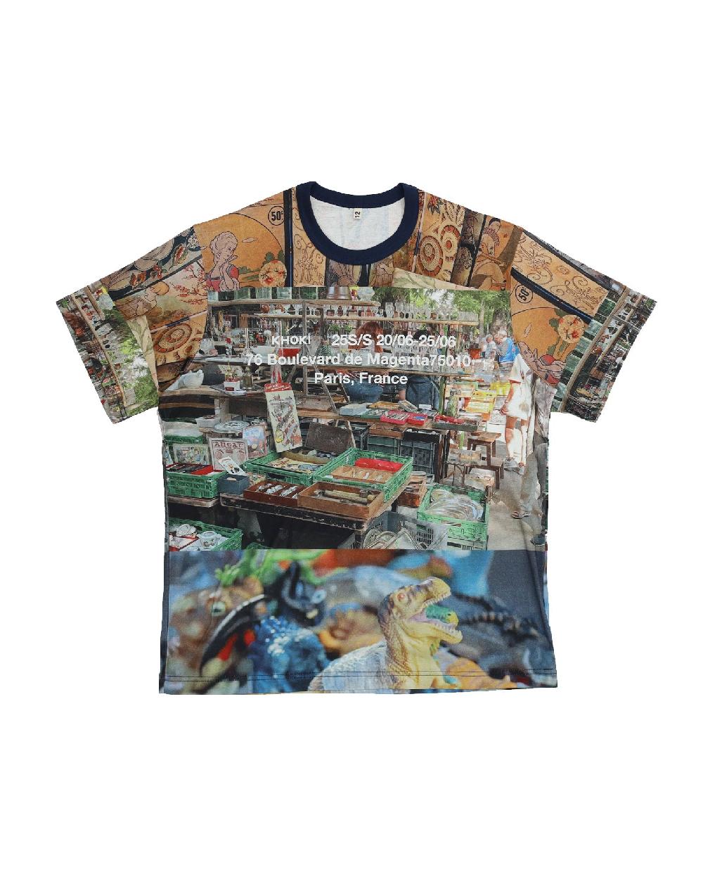 anonymous ism Collage Design T-shirt KHOKI Green