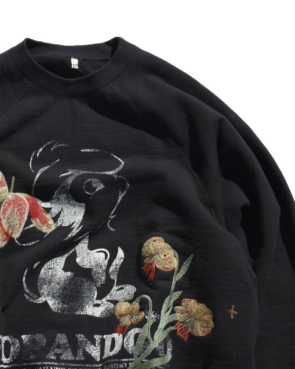 Anonymous Ism Embroidered Sweatshirt KHOKI Black