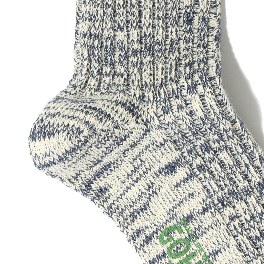 Anonymous Ism GO HEMP OC Crew Socks Navy Melange