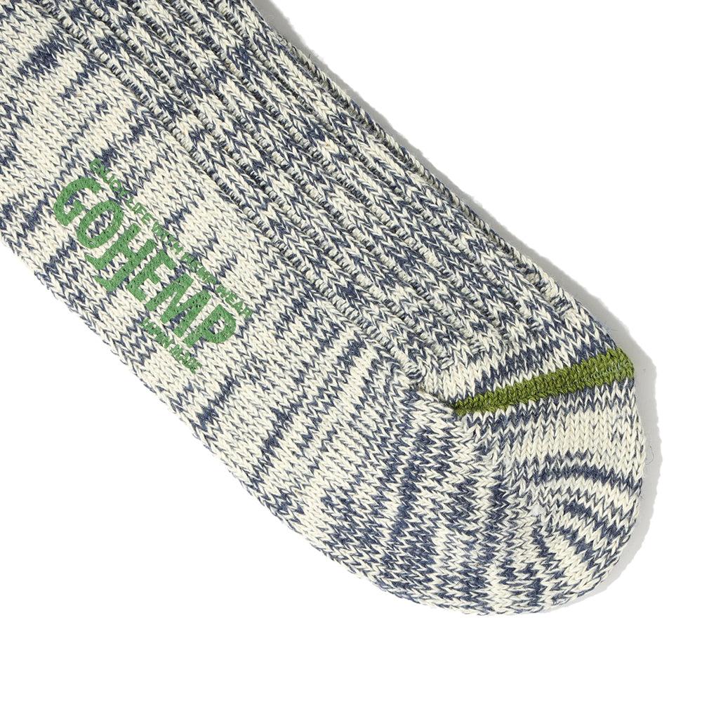 Anonymous Ism GO HEMP OC Crew Socks Navy Melange
