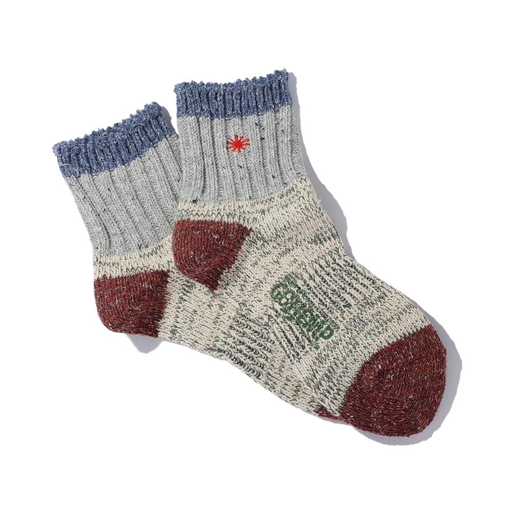 anonymous ism GOHEMP SLUB EMB Q Socks Oatmeal