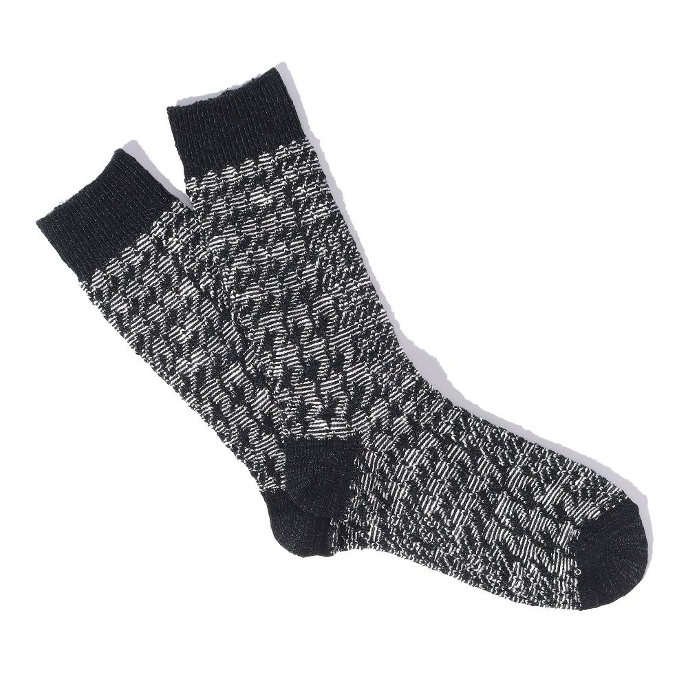 anonymous ism HoundtoothJQ Crew Socks Black