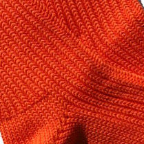 Anonymous Ism L/G Organic Cotton Crew Socks Carrot