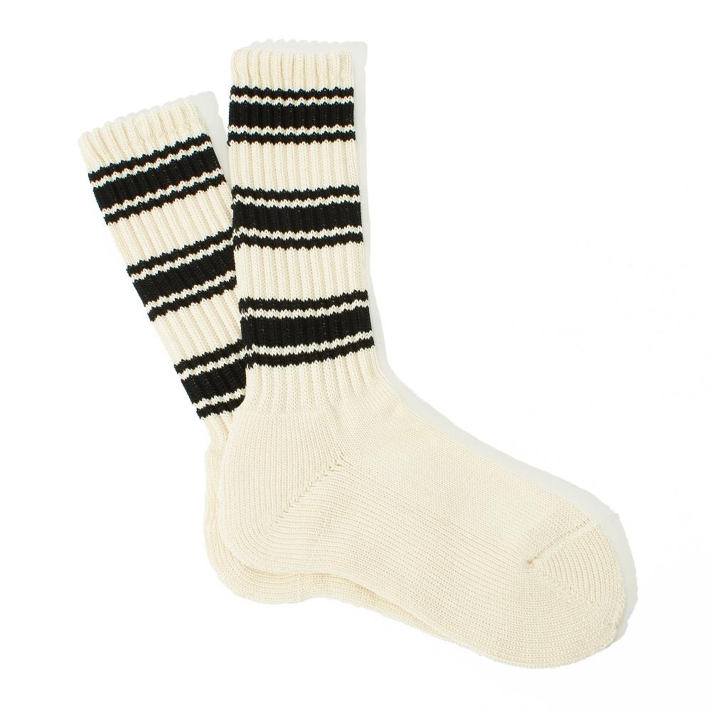 anonymous ism L/G Stripes Pile Crew Socks White
