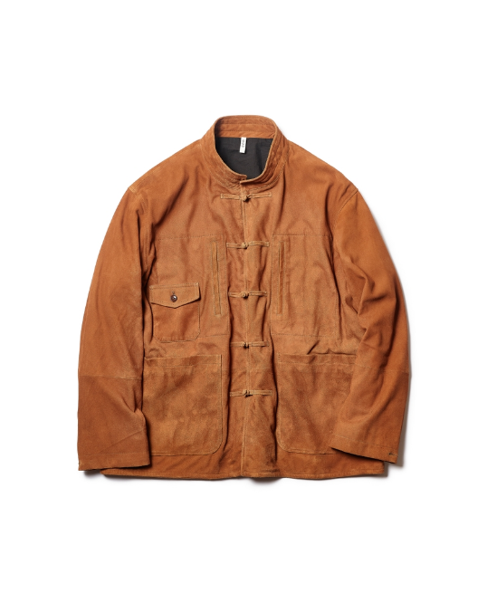 anonymous ism Mao Collar Suede Jacket CCU Brown