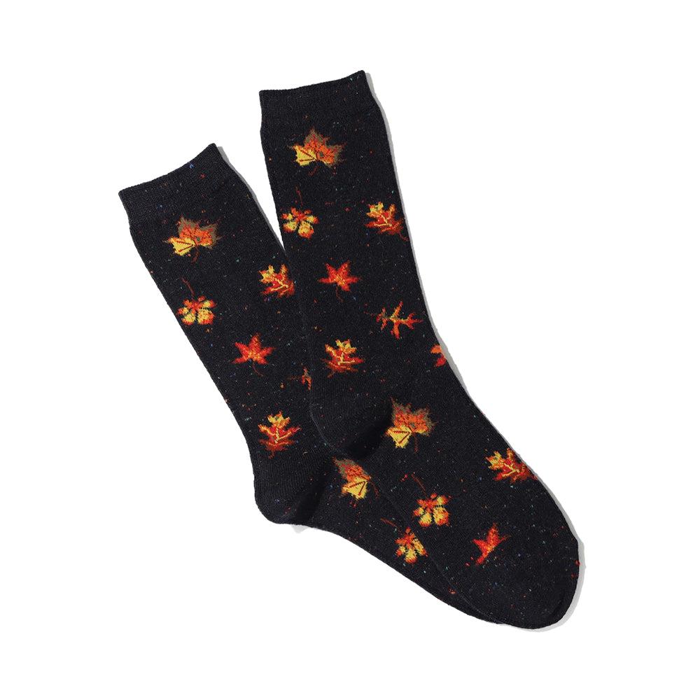 anonymous ism Nep Autumn Leaf Crew Socks Navy
