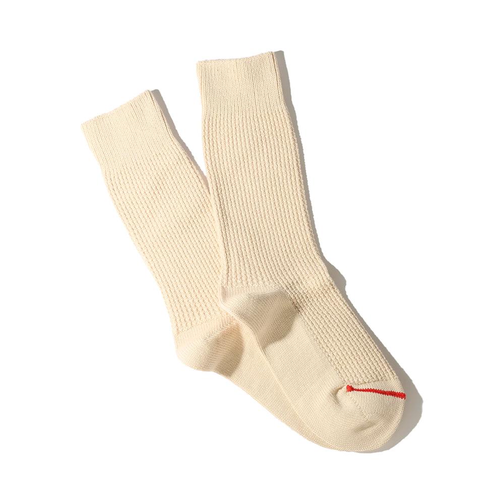 Anonymous Ism Pique Crew Socks Natural