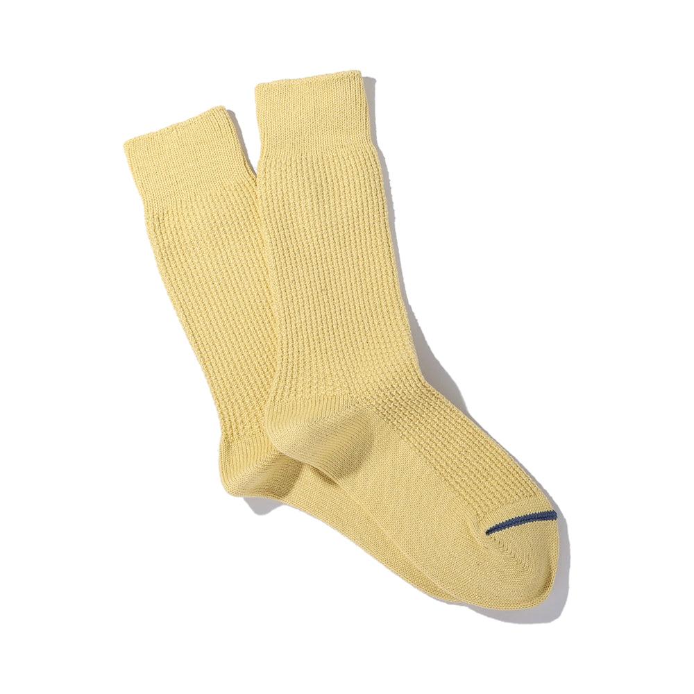 Anonymous Ism Pique Crew Socks Natural