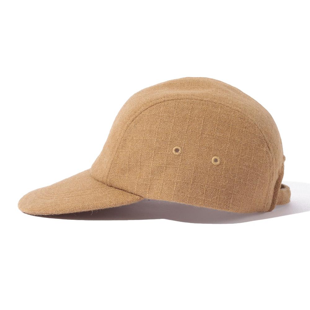 Anonymous Ism Re-Wool Rip Stop Kyoto Cap Hat Beige