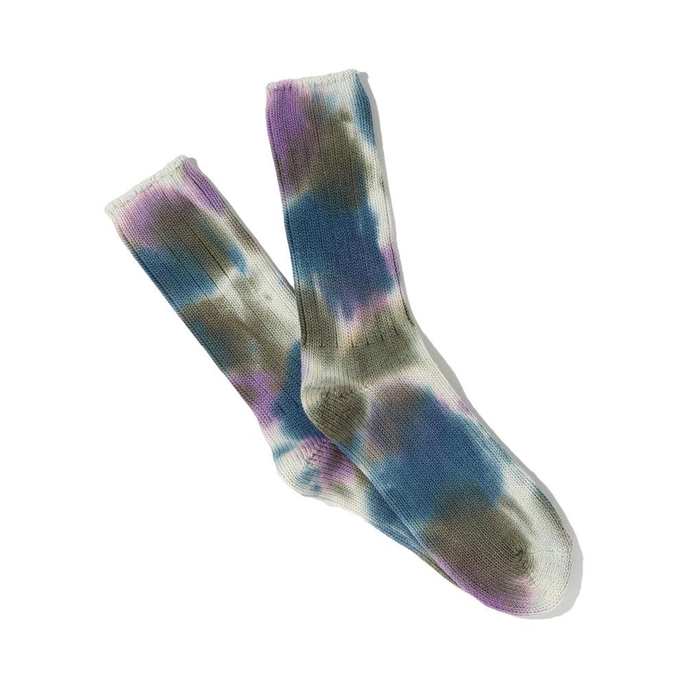 anonymous ism Scatter Dye Crew Socks Purple