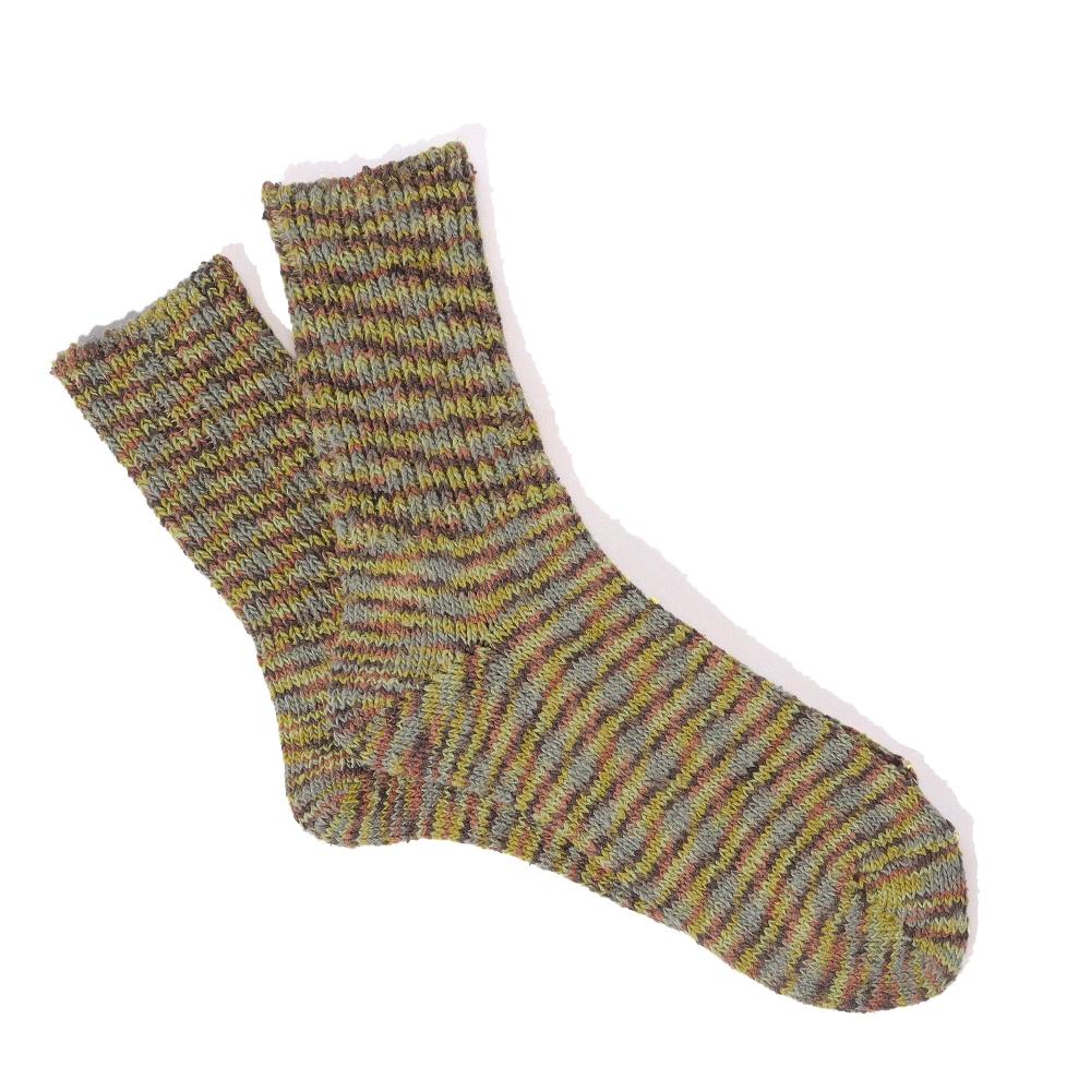 anonymous ism Silk Tweed Specdyed Q Socks Mint