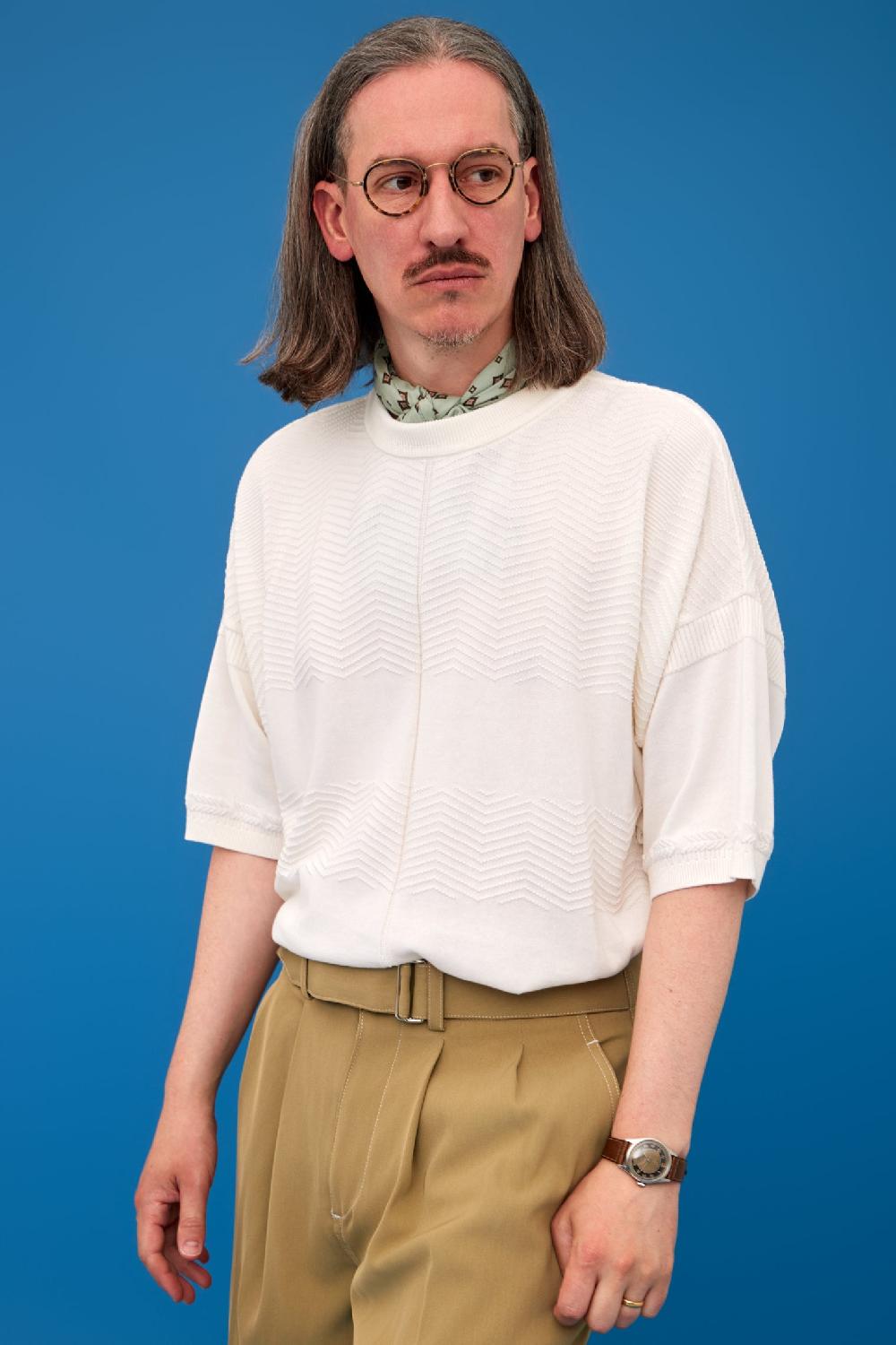 Anonymous Ism Sogon Knit H/S YASHIKI White