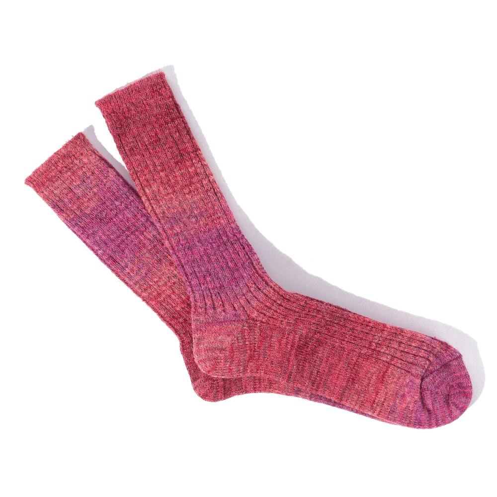 anonymous ism Splash Pattern Crew Socks Red