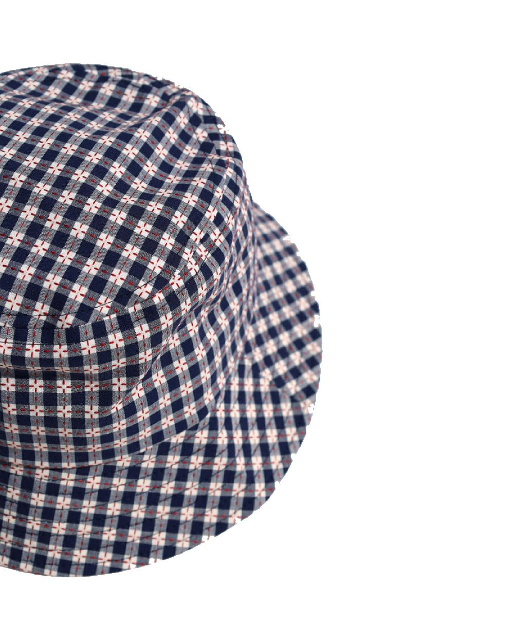 Anonymous Ism Stitched Gingham Hat Hat Navy