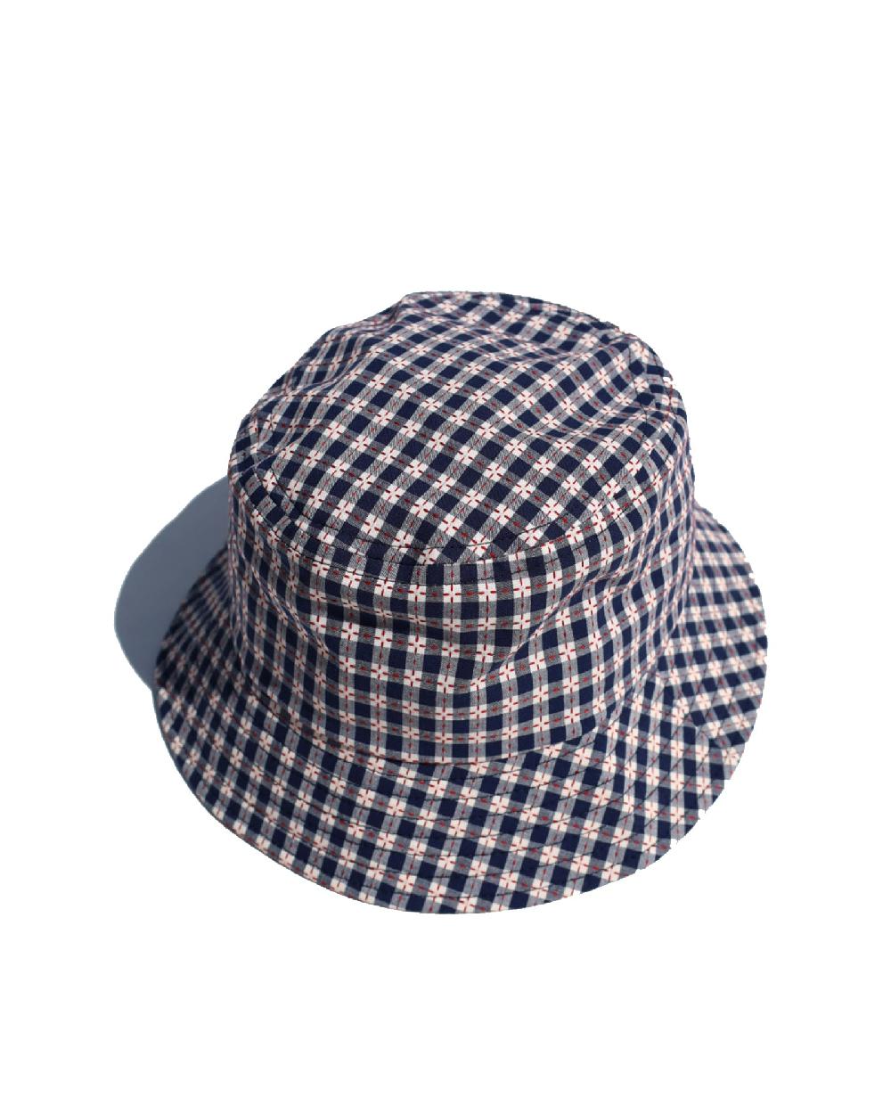 anonymous ism Stitched Gingham Hat Hat Navy
