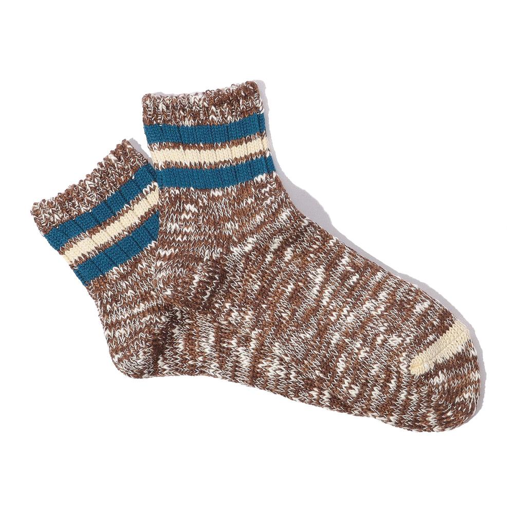 anonymous ism Stripes short slub socks Socks Brown