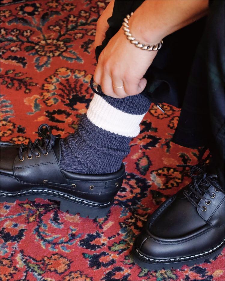 Anonymous Ism Thick Stripe Crew Socks Green