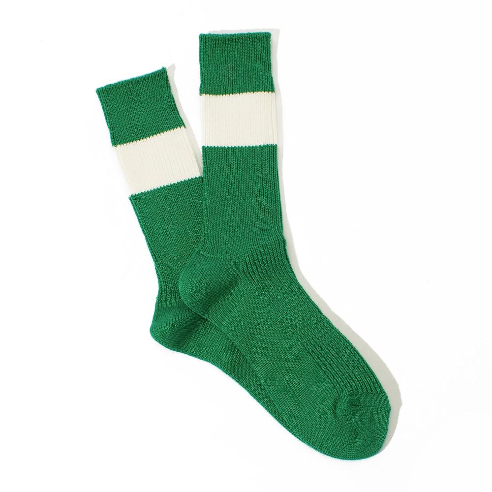 anonymous ism Thick Stripe Crew Socks Green