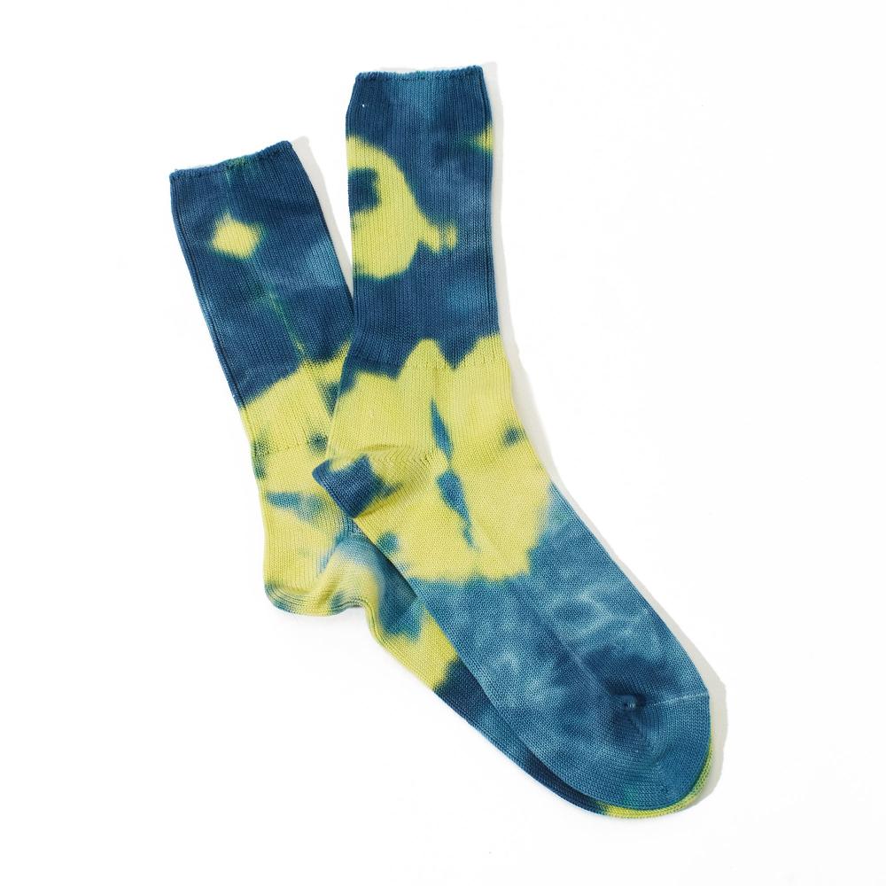 Anonymous Ism Tie Dye Crew Socks Blue