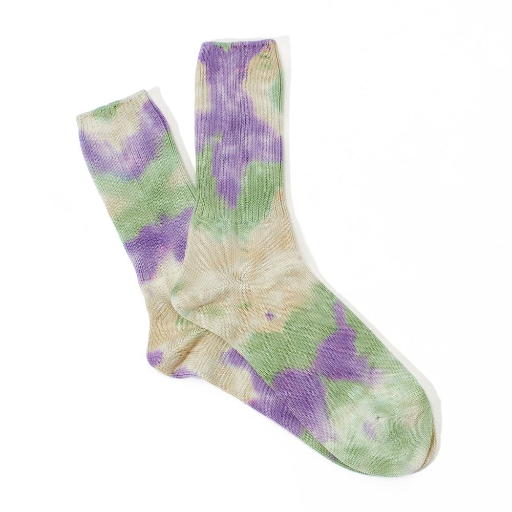 anonymous ism Tie Dye Crew Socks Purple