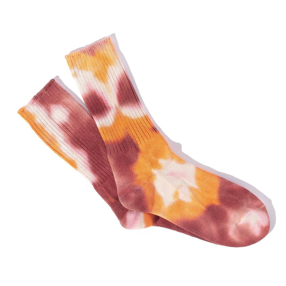 anonymous ism Tie Dye Crew Socks Wine