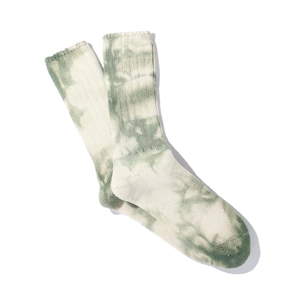 anonymous ism Uneven Dye Crew Socks Green