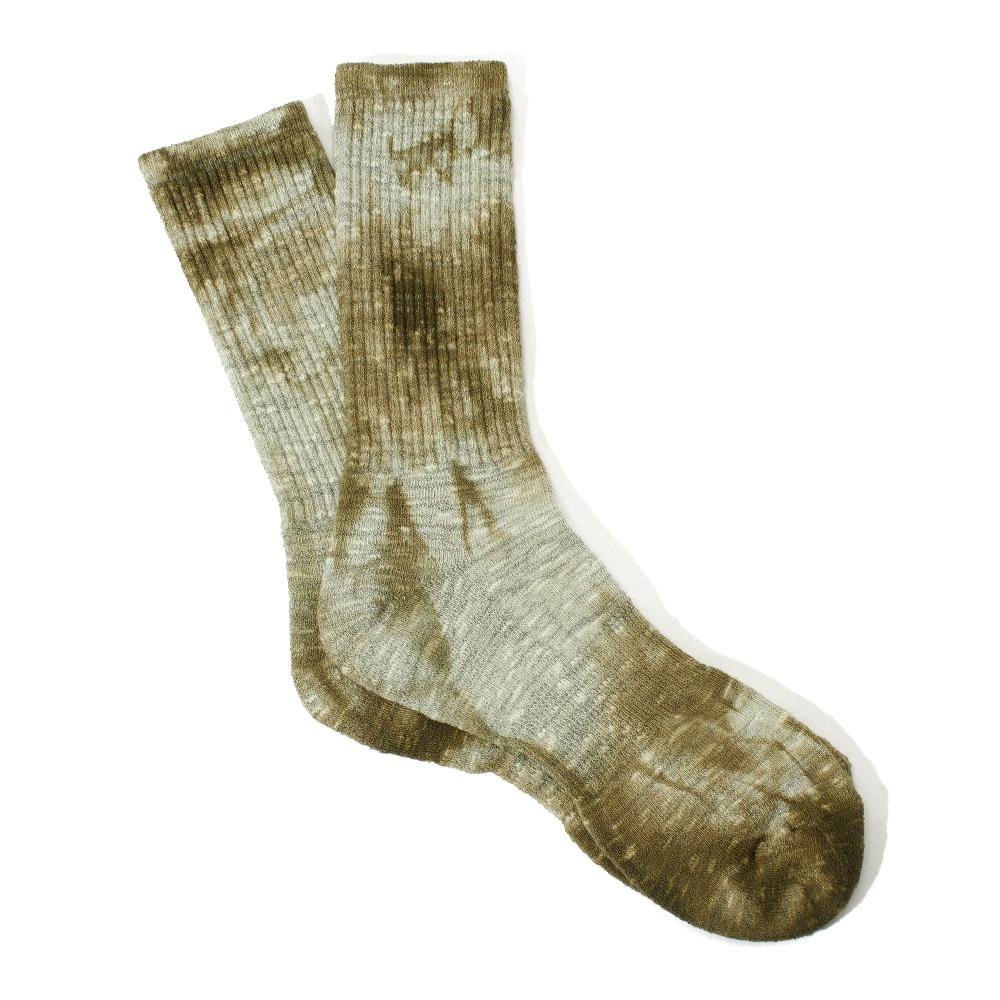 anonymous ism Uneven Dyed Sports Socks Socks Olive