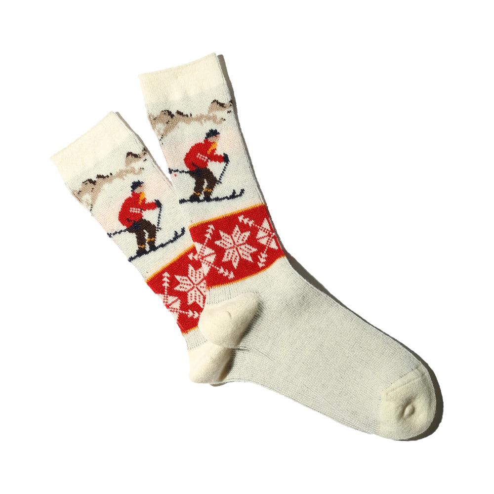 anonymous ism Wool Ski JQ Crew Socks Off white