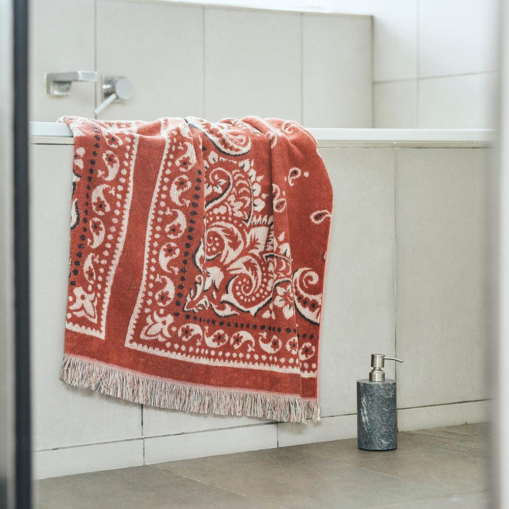 anonymous ism Bandana Cotton Pile Blanket - Red Home-Basshu