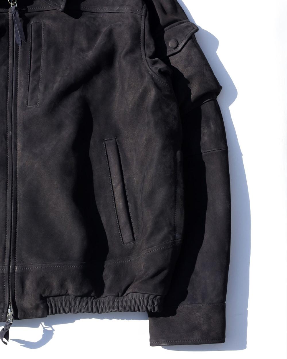 Anonymous Ism CCU - Swing Top Jacket CCU Navy-COW NUBUCK