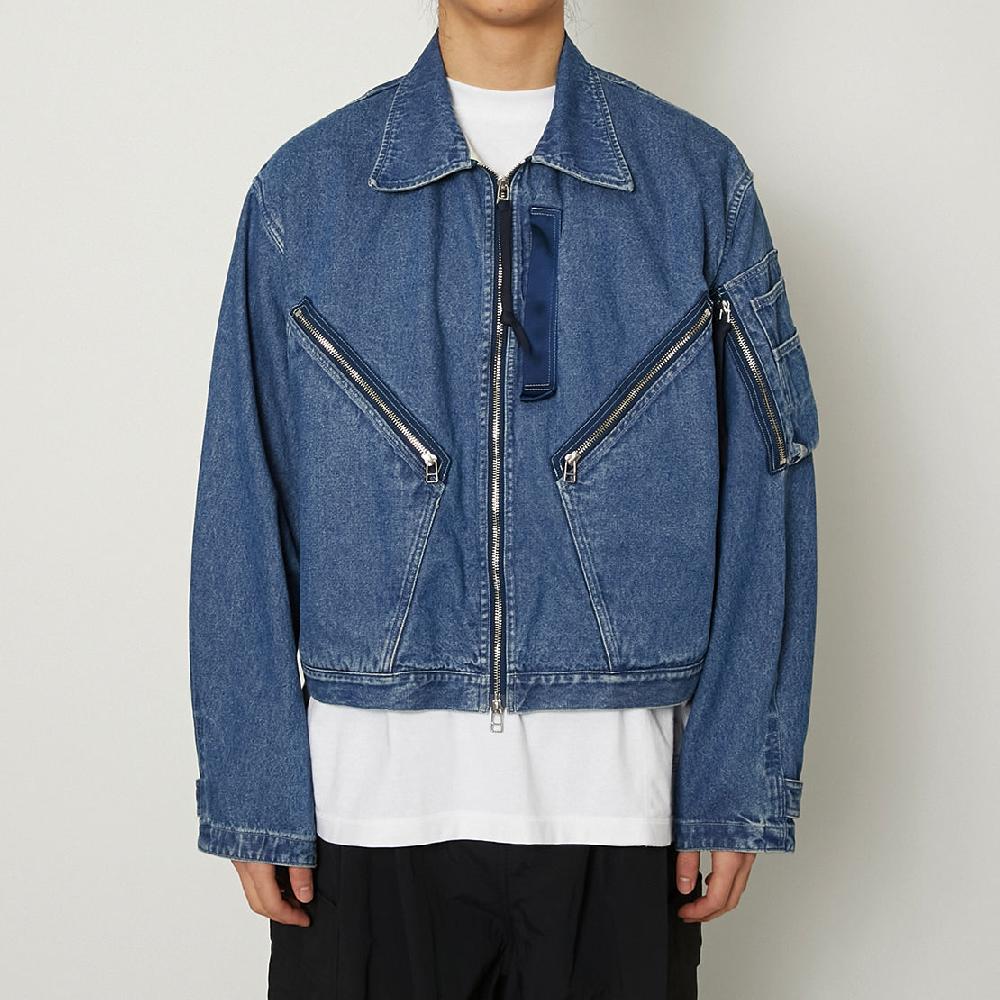 Anonymous Ism Deadstock Denim Flight Jacket P12 Indigo