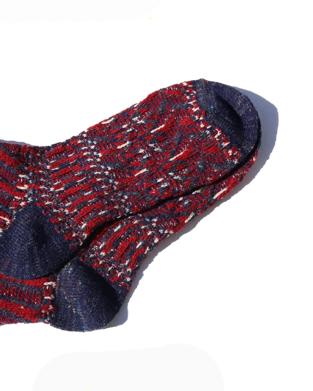 Anonymous Ism 【Exclusive Item】Tweed JQ Crew Socks Navy