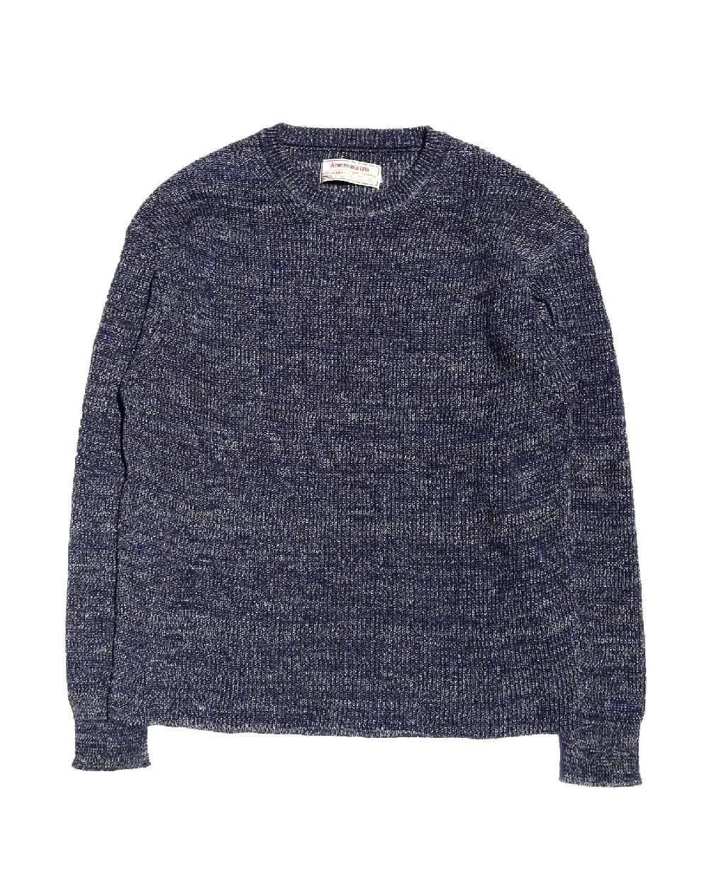 anonymous ism Fine Rib Crew Neck Anonymous Ism Apparel Blue Melange