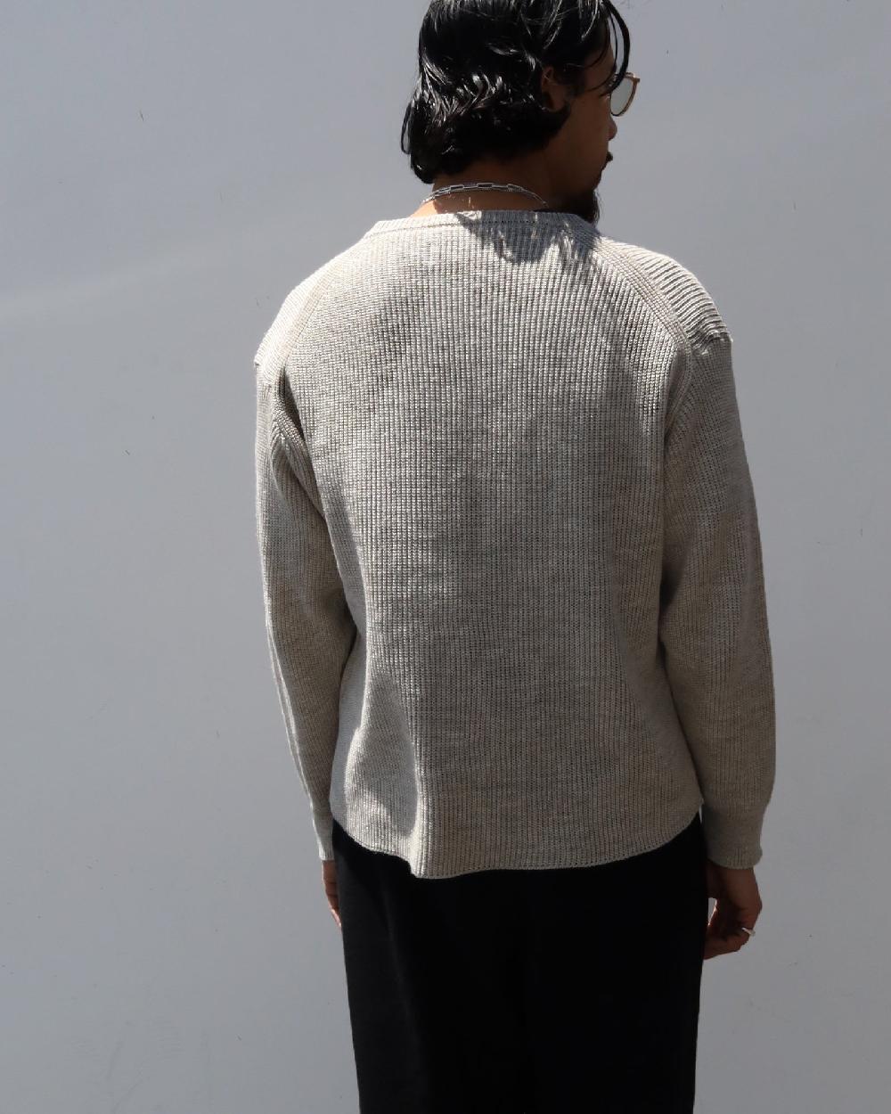 Anonymous Ism Fine Rib Crew Neck Anonymous Ism Apparel Oatmeal