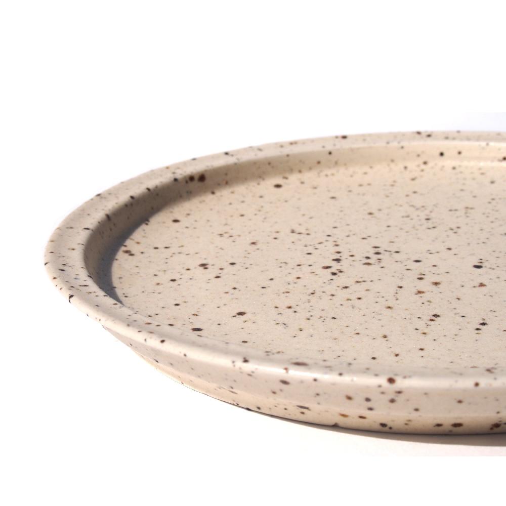 Anonymous Ism FUTOSHI Y. Lava Dots Rim Plate Homewear-Futoshi-Y Ivory