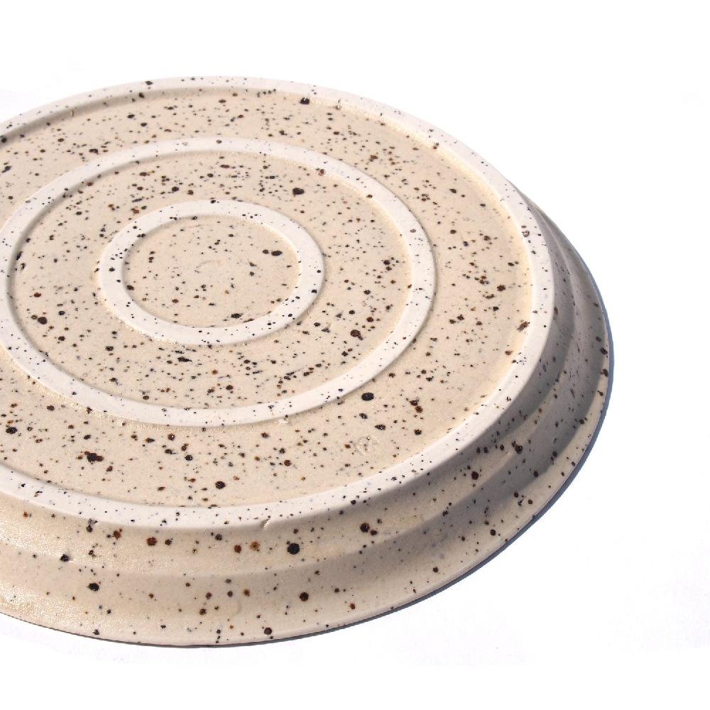 Anonymous Ism FUTOSHI Y. Lava Dots Rim Plate Homewear-Futoshi-Y Ivory