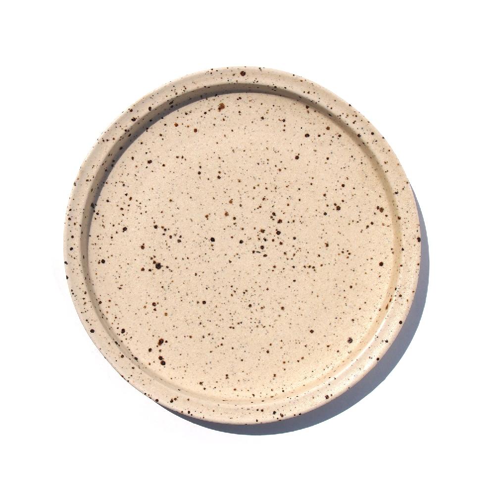 anonymous ism FUTOSHI Y. Lava Dots Rim Plate Homewear-Futoshi-Y Ivory