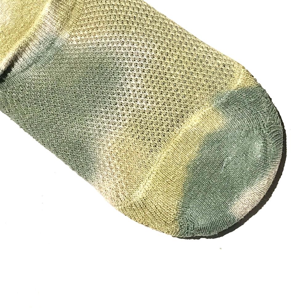 Anonymous Ism GOHEMP Tie-dye Pile Shoes-In Socks Green Melange