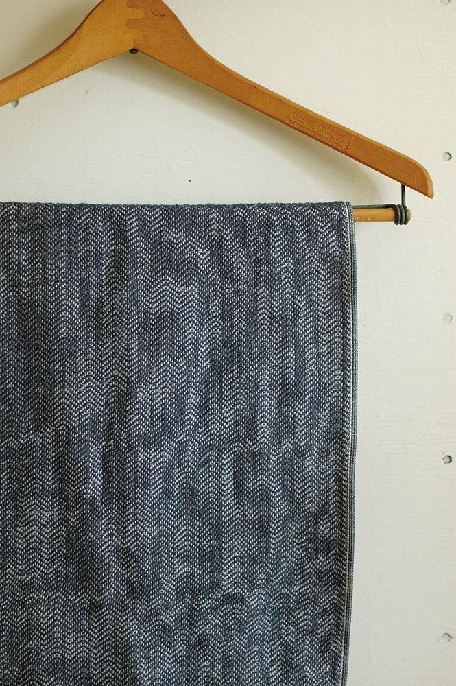 Anonymous Ism Herringbone Weave Gauze Towel Homewear-Classy Indigo