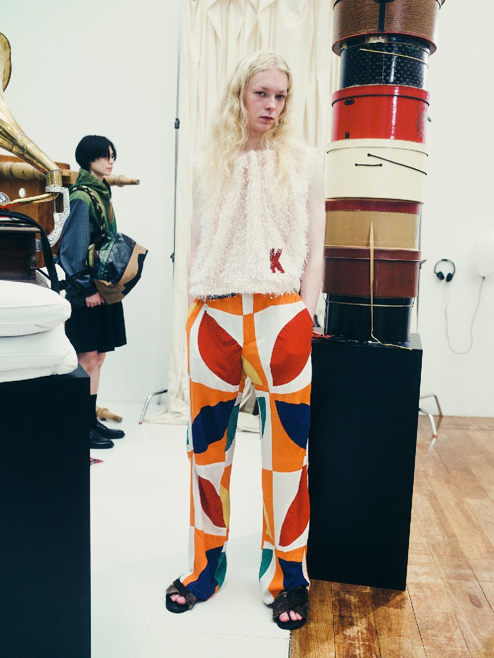 Anonymous Ism Kaleidoscope Patched Pants KHOKI Blue