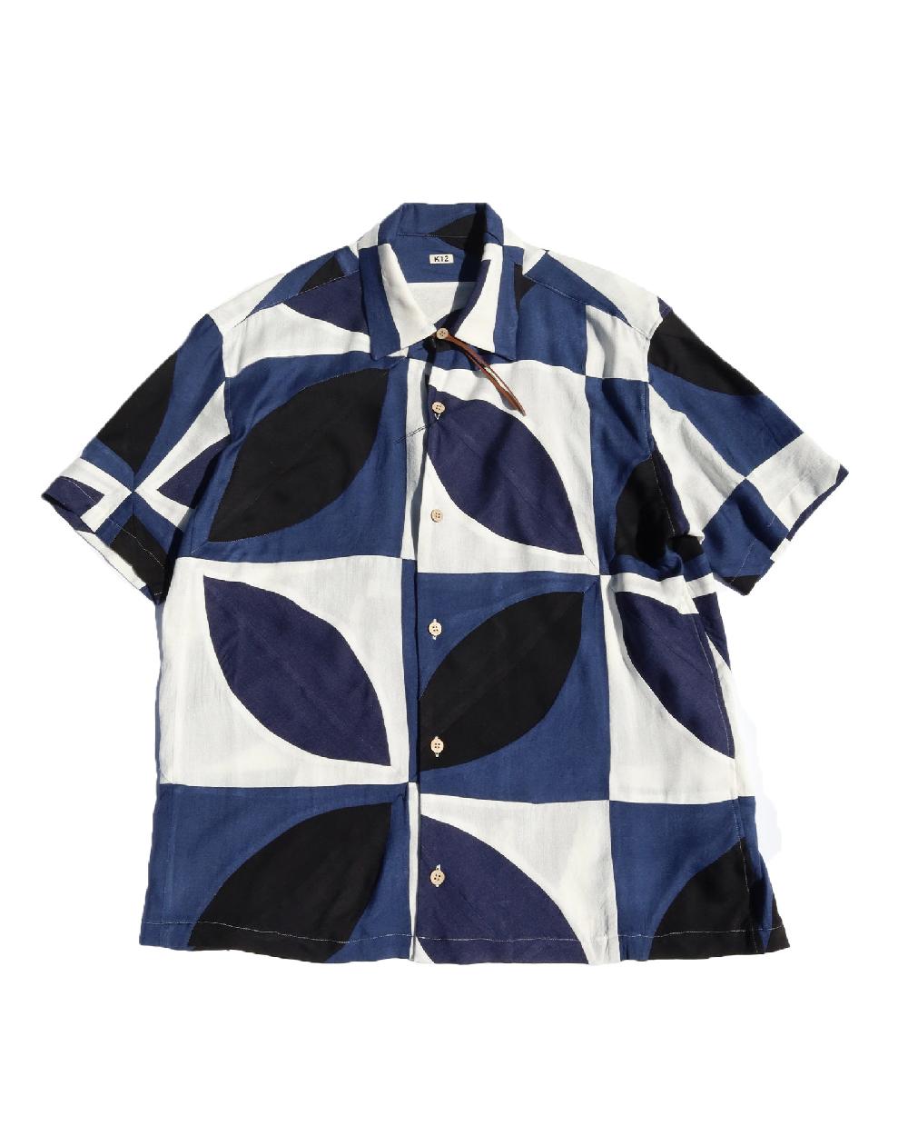 anonymous ism Kaleidoscope Patched Work Shirt KHOKI Blue