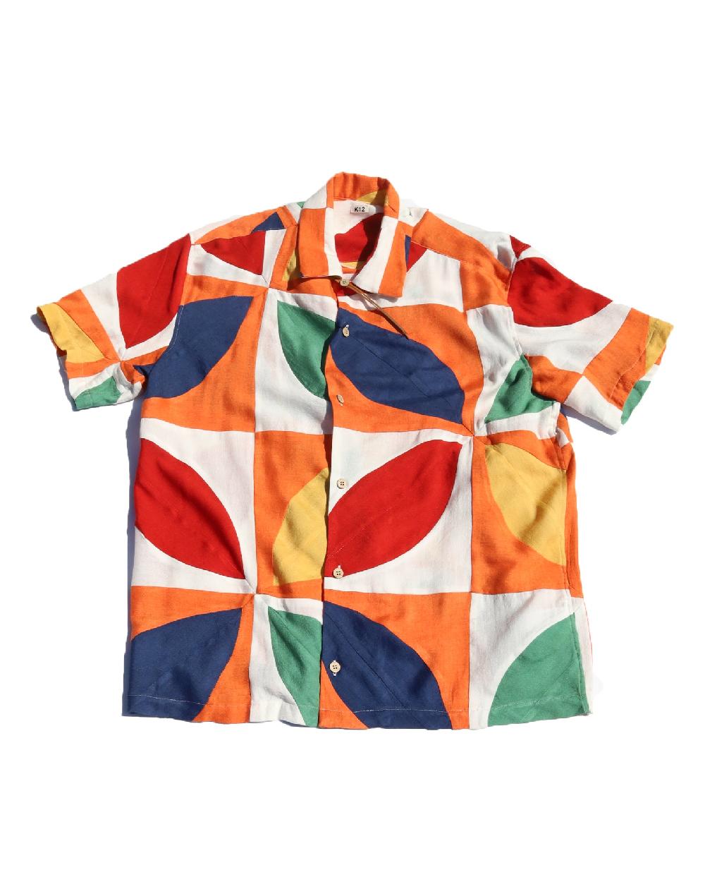 anonymous ism Kaleidoscope Patched Work Shirt KHOKI Orange