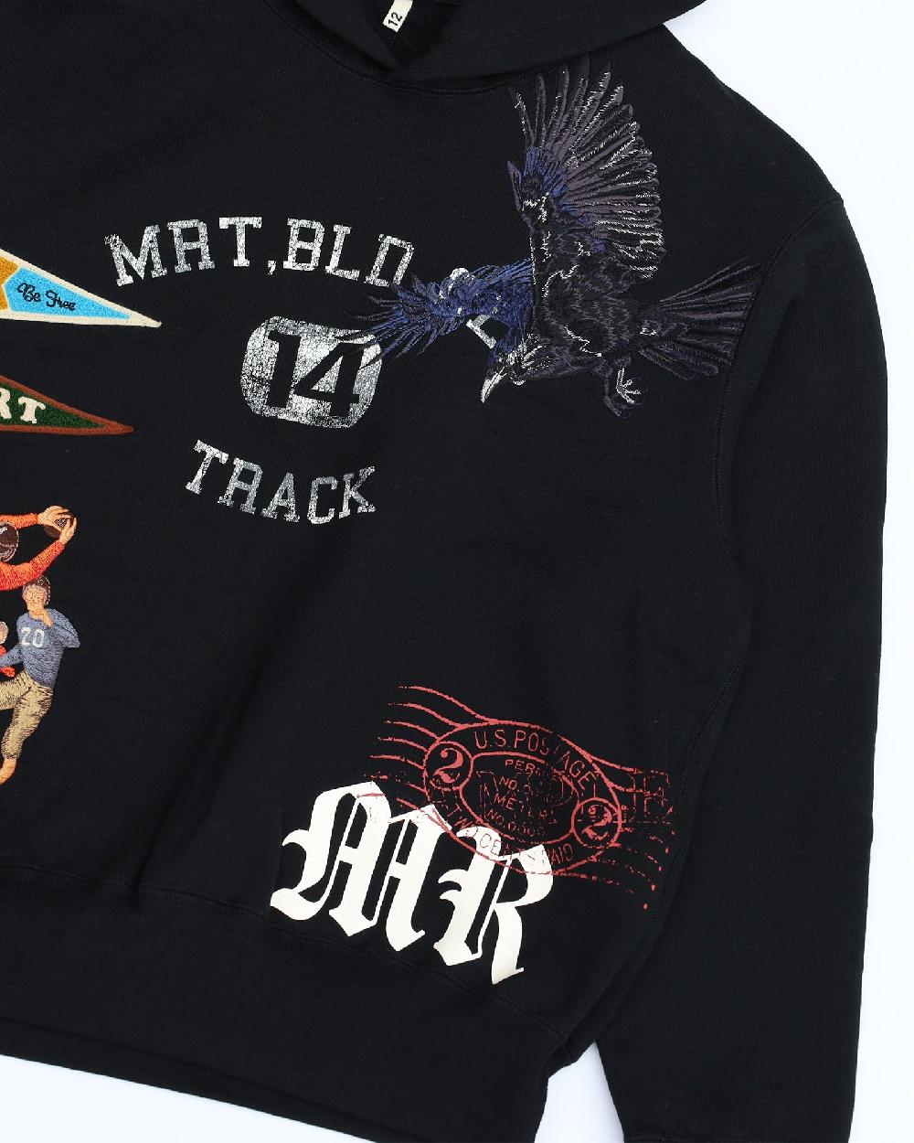 Anonymous Ism KHOKI - Multi Embroidery Hoodie KHOKI Black