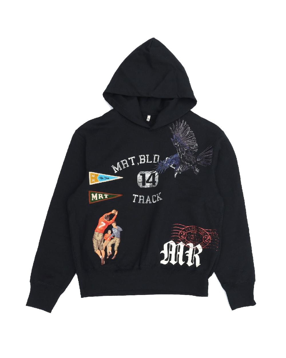 anonymous ism KHOKI - Multi Embroidery Hoodie KHOKI Black