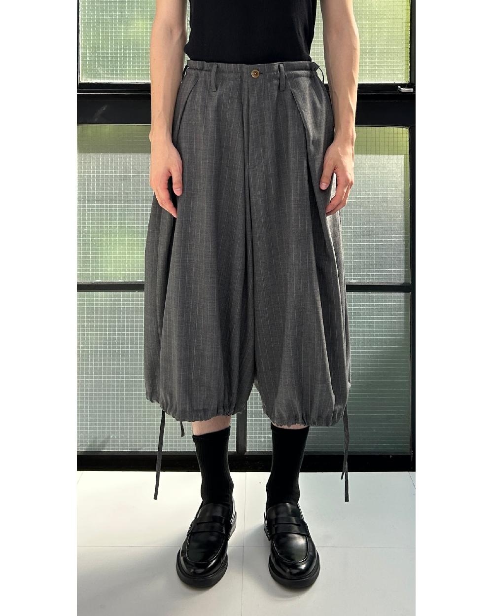 Anonymous Ism KHOKI - Wide-Leg Cropped Pants KHOKI M.Grey