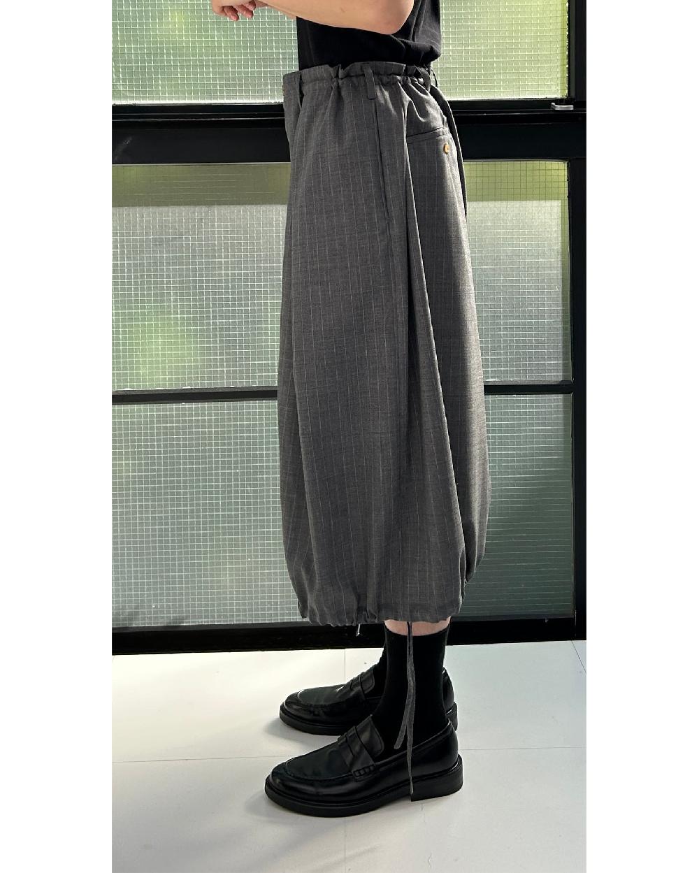 Anonymous Ism KHOKI - Wide-Leg Cropped Pants KHOKI M.Grey