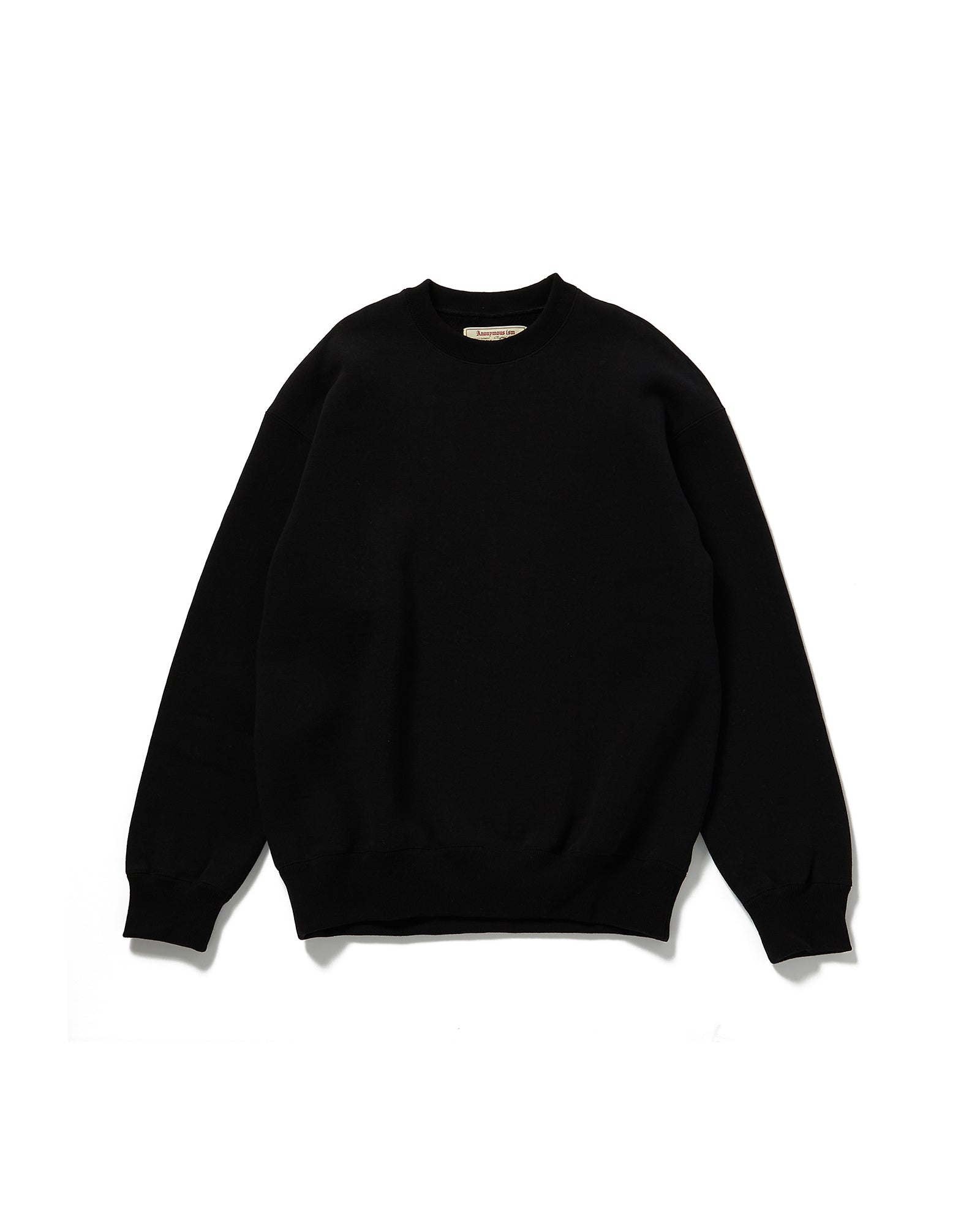 anonymous ism Loopwheel Crew Neck Anonymous Ism Apparel Black