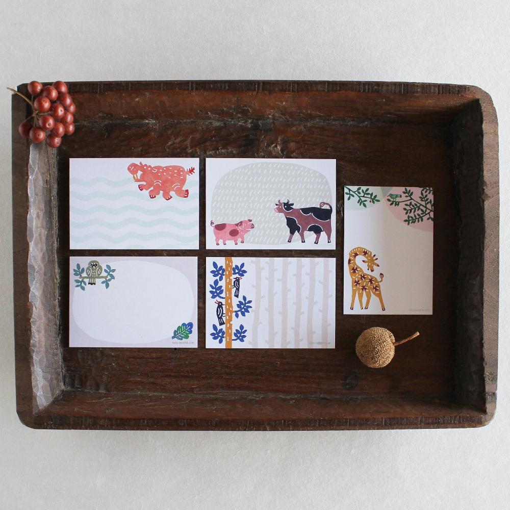 Anonymous Ism Mini Letter Sheets Homewear-Katakata Woodpecker