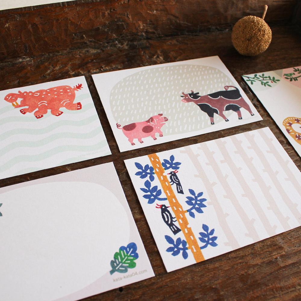 Anonymous Ism Mini Letter Sheets Homewear-Katakata Woodpecker