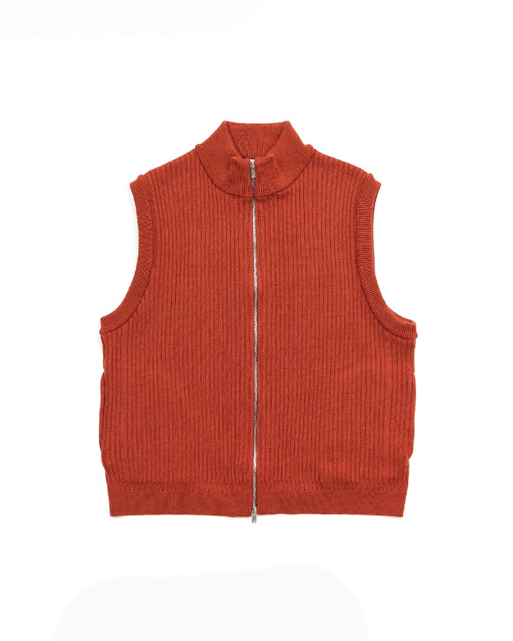 anonymous ism Mizore Drivers Knit Vest YASHIKI Orange
